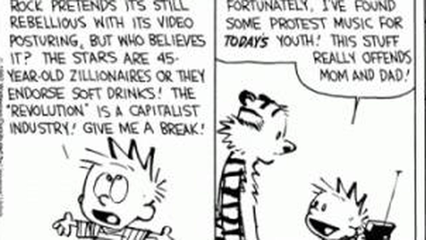 Tira de 'Calvin y Hobbes'