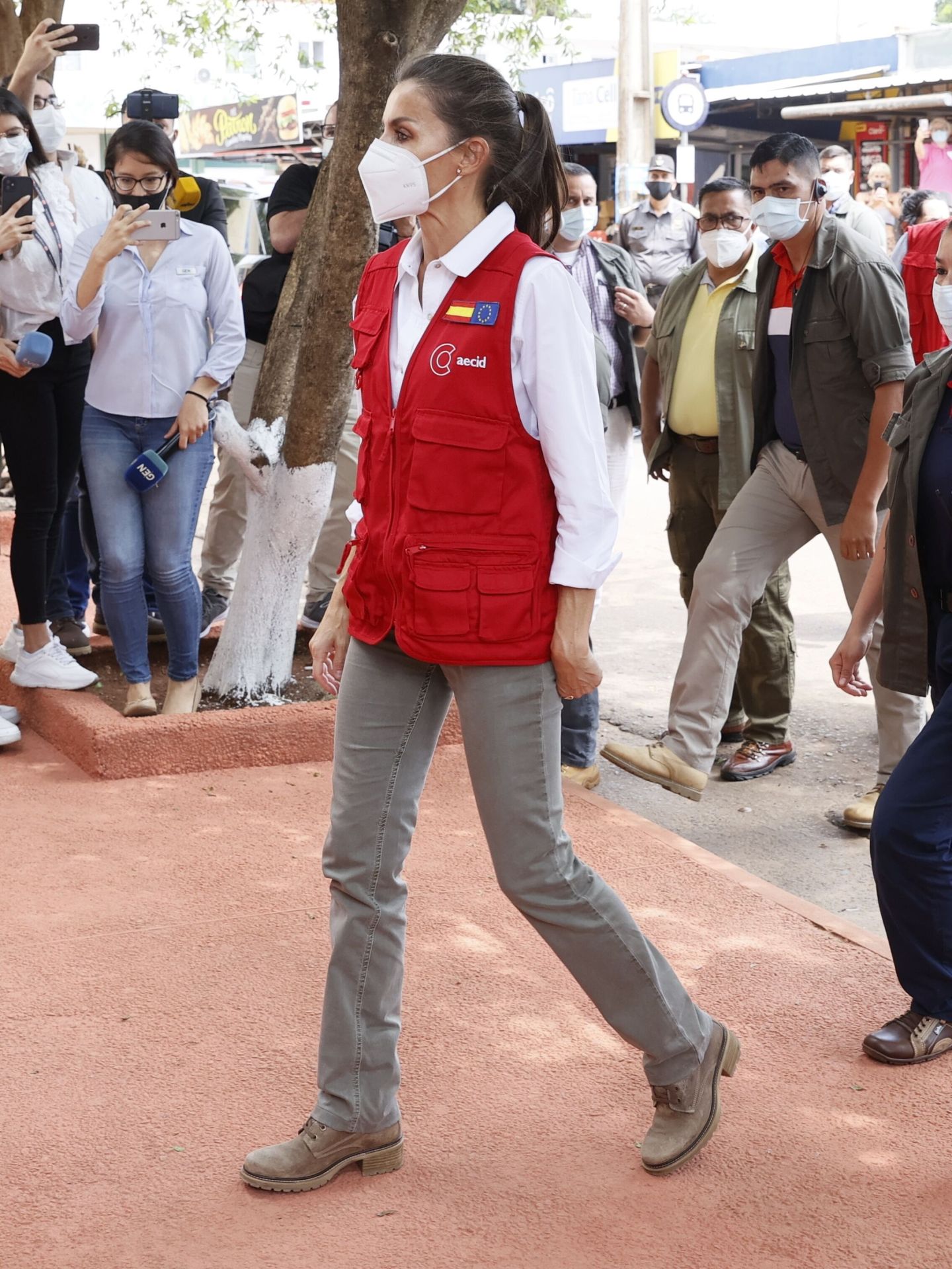 La reina Letizia, en Asunción (Paraguay). (EFE/Ballesteros) 