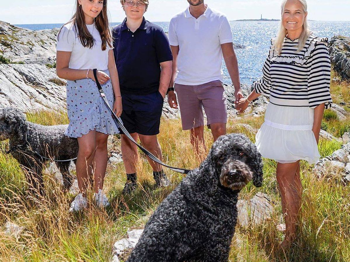 Foto: La familia real de Noruega. (Instagram @detnorskekongehus)