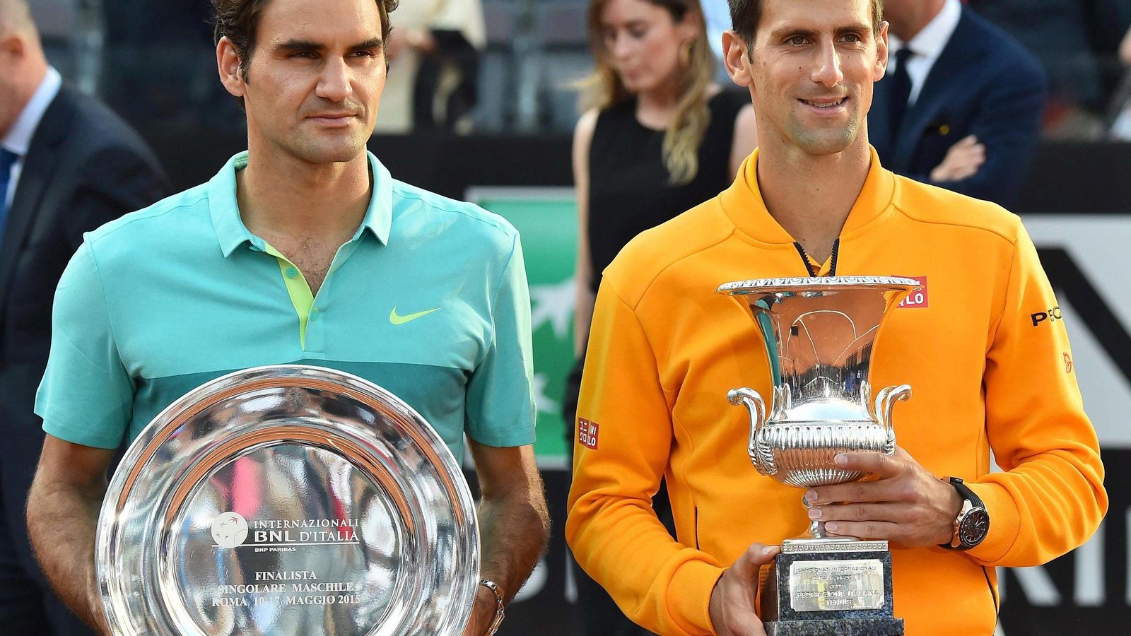 Foto: Novak Djokovic, campeón del Masters de Roma tras derrotar a Roger Federer.