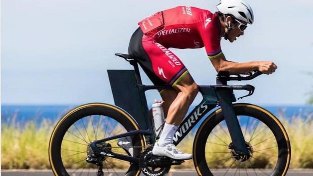 La revolucionaria bici de Gómez Noya para el Ironman de Hawái con un alerón mágico