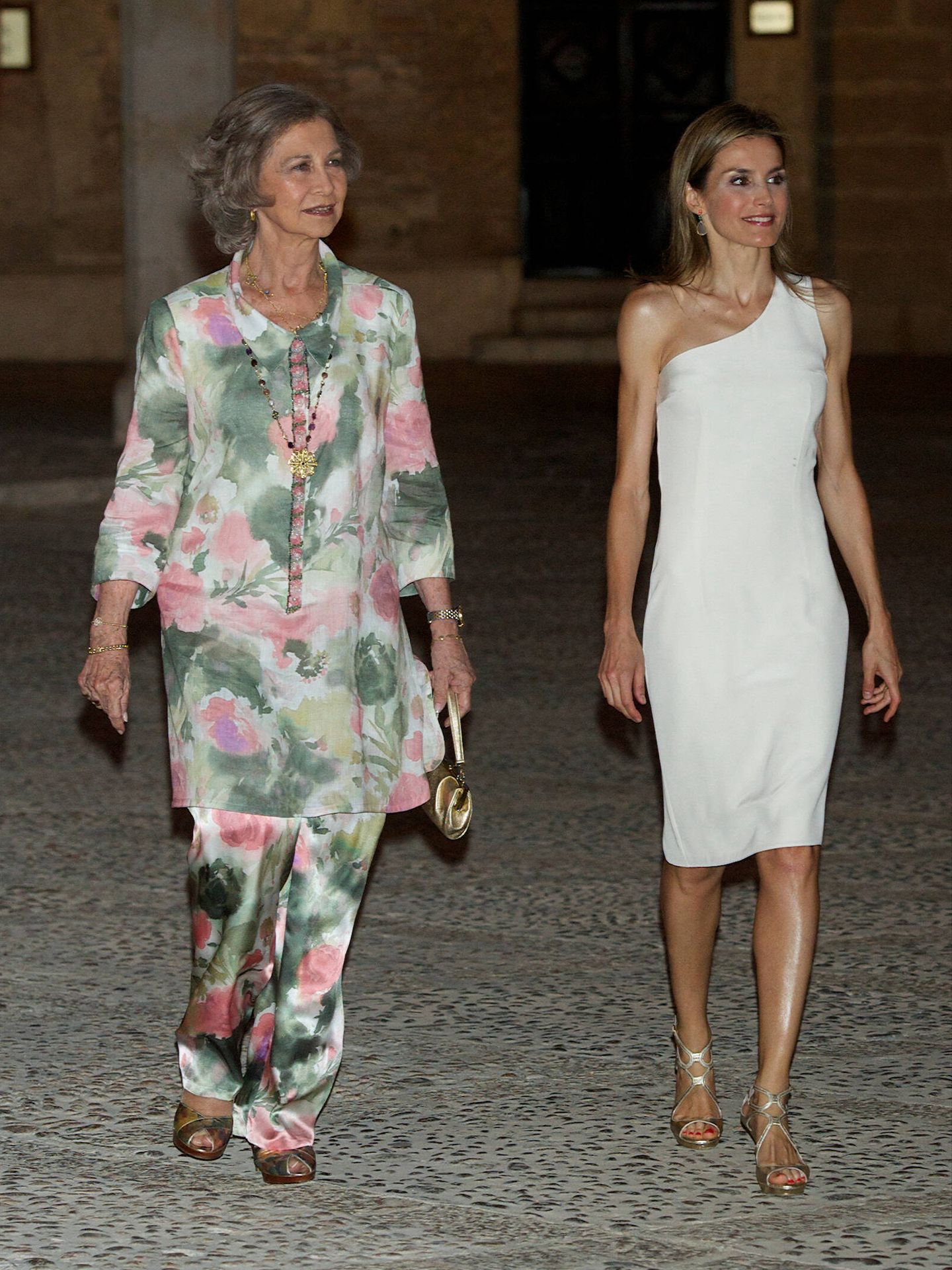 Junto a la reina Sofía, en 2014 en el palacio de la Almudaina. (Limited Pictures)