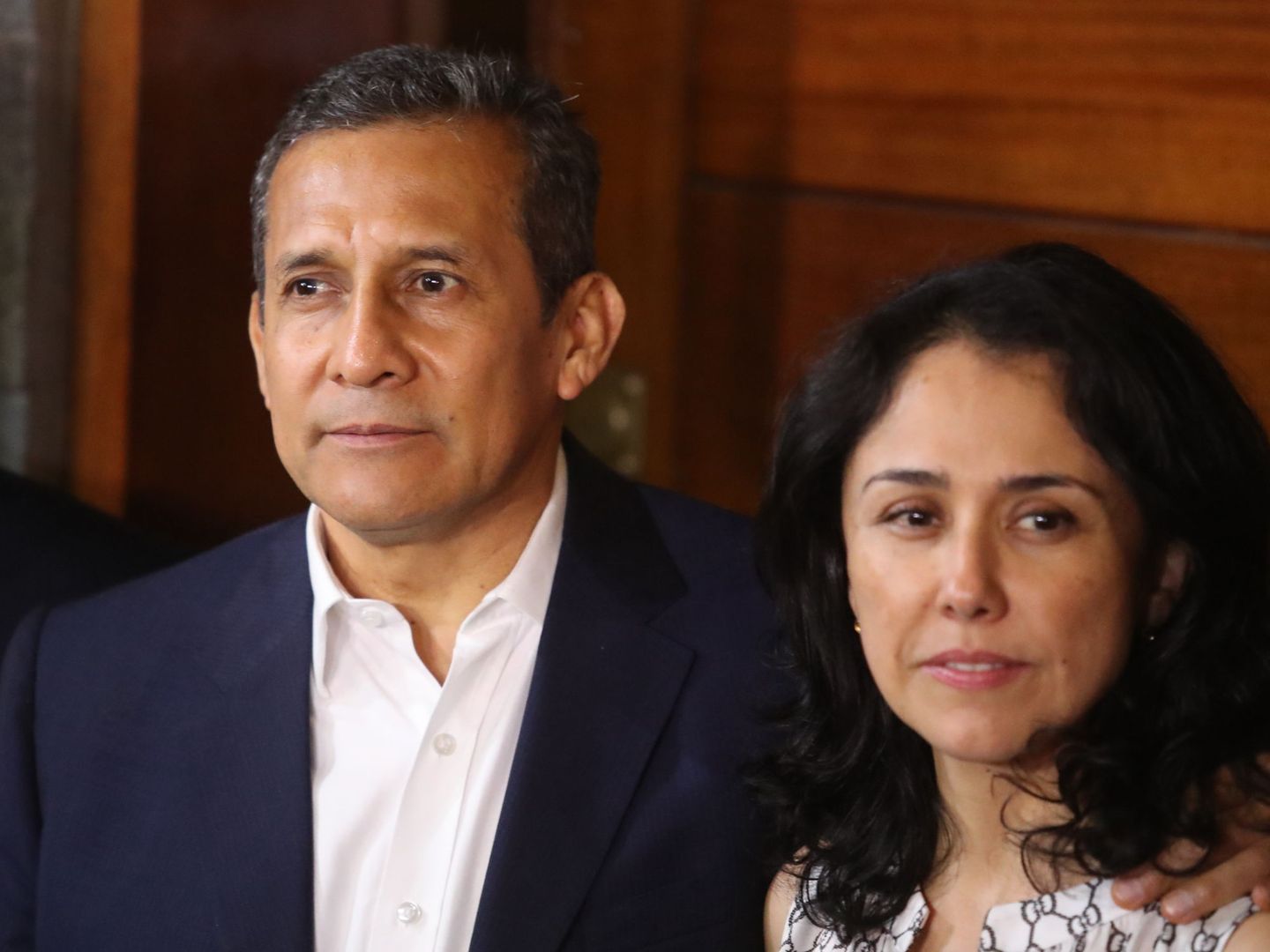 Foto de archivo del expresidente peruano Ollanta Humala (i) y su esposa, Nadine Heredia (d). (EFE)