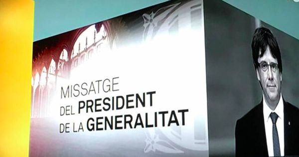 Foto: Imagen de la publicidad de TV3 para los discursos de Puigdemont.