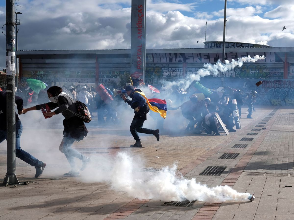 Foto: Protestas en Bogotá. (Reuters)