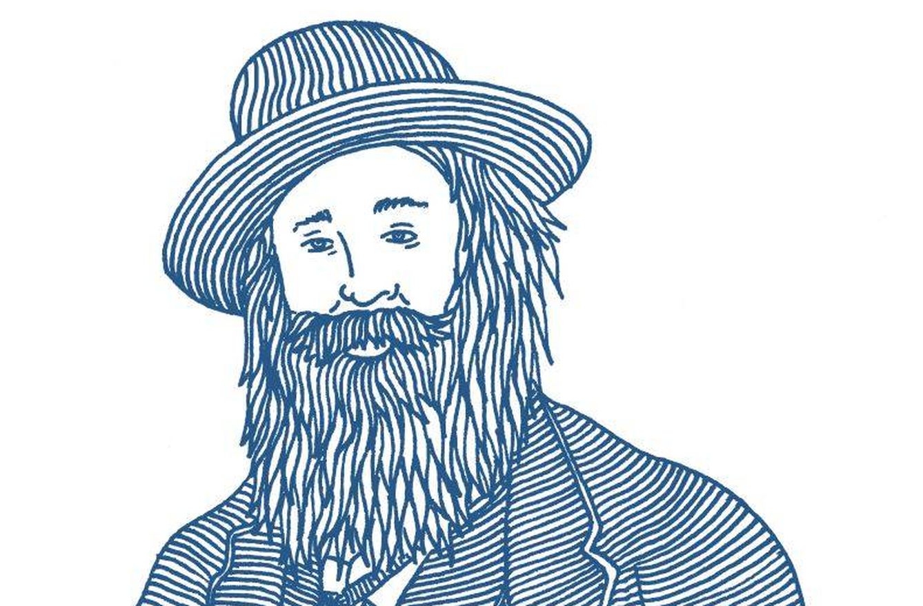 Una ilustración de Walt Whitman, realizada por Matthew Allen.
