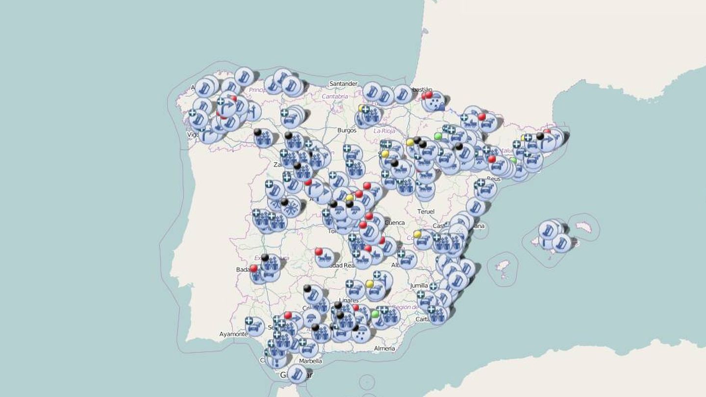 El mapa de la DGT que muestra en directo los cortes de carreteras por la  tractorada este miércoles en Madrid y el resto de España - Infobae