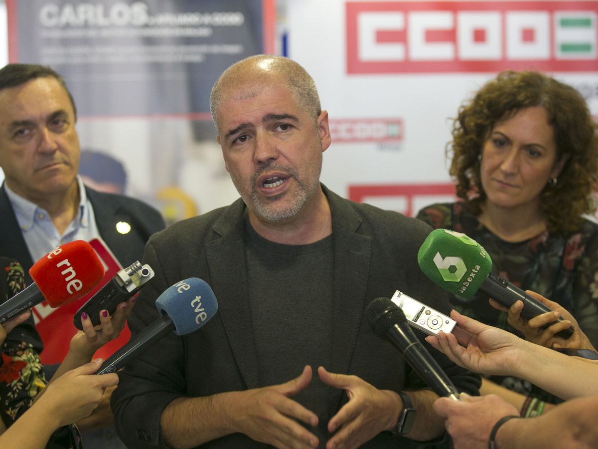 Foto: El secretario general de CCOO, Unai Sordo. (EFE/Álvaro Cabrera)