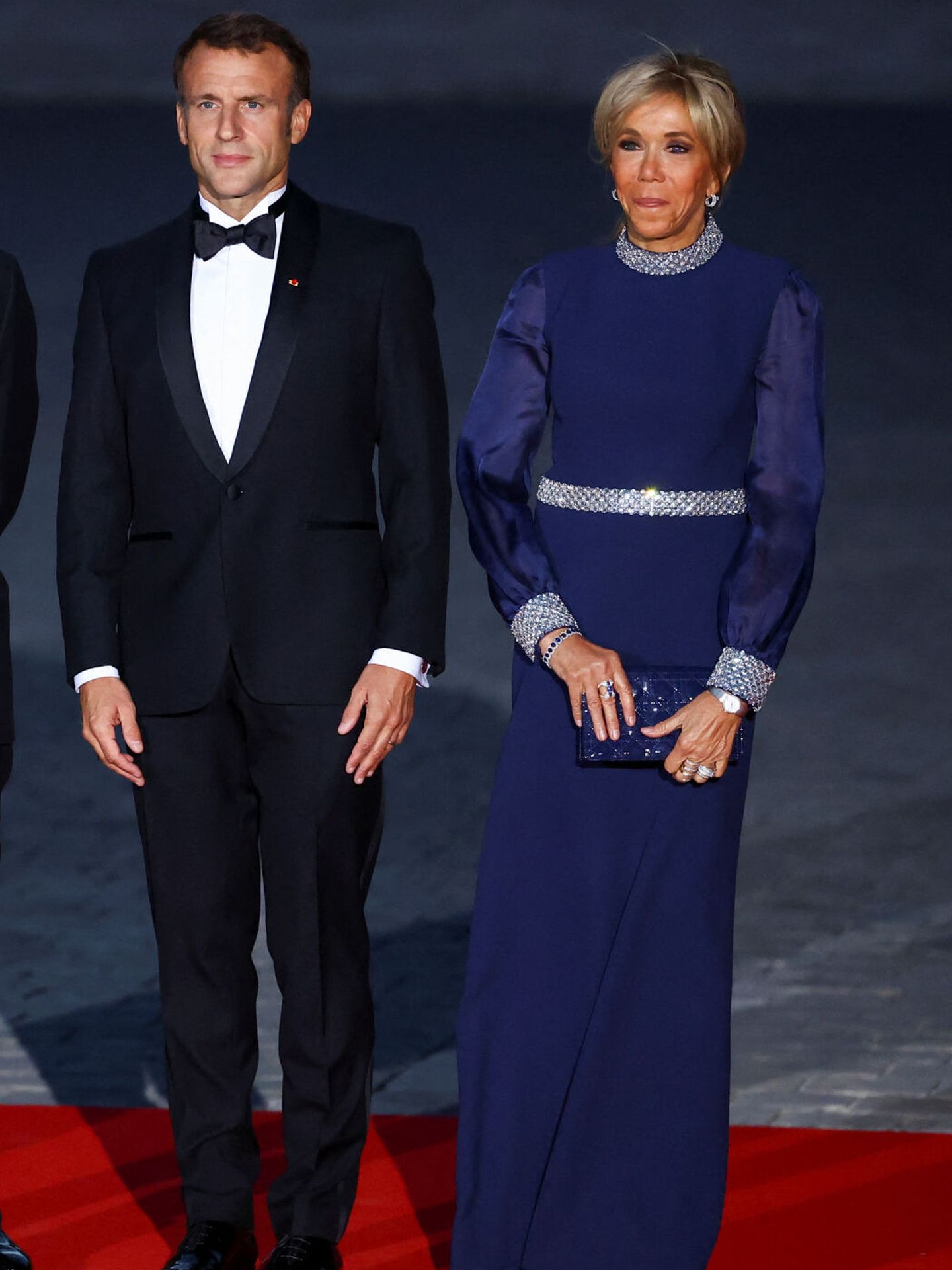 Detalle del look de Brigitte Macron en la cena de Estado. (Reuters/Hannah McKay)