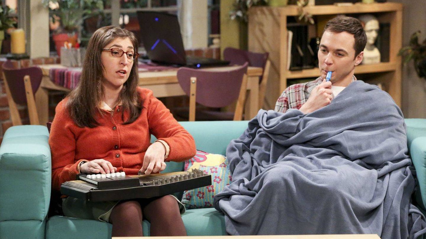  Amy y Sheldon en 'Big Bang Theory'. (CBS)