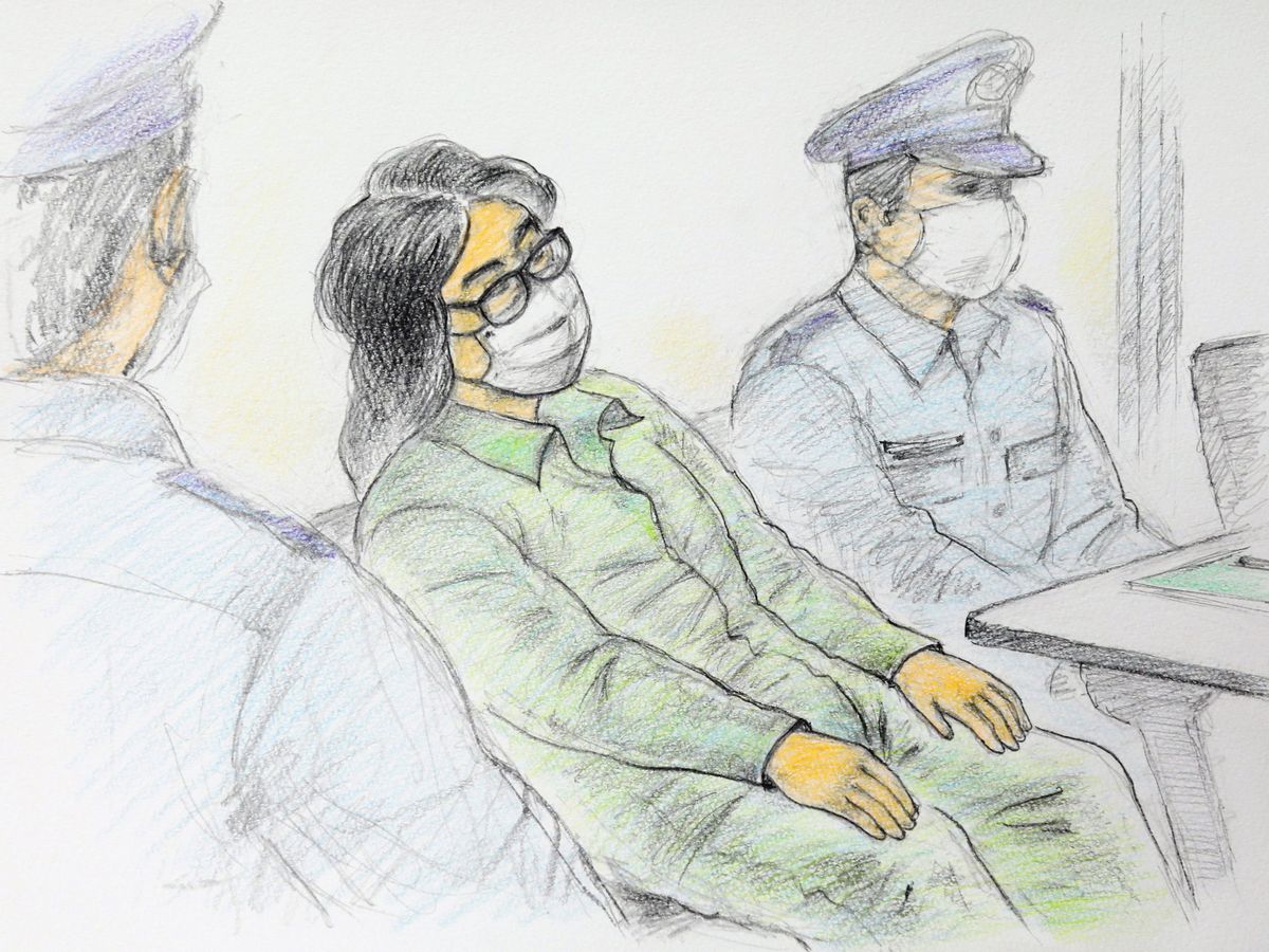 Foto: Dibutjo de Takahiro Shiraishi, durante el juicio. (EFE)