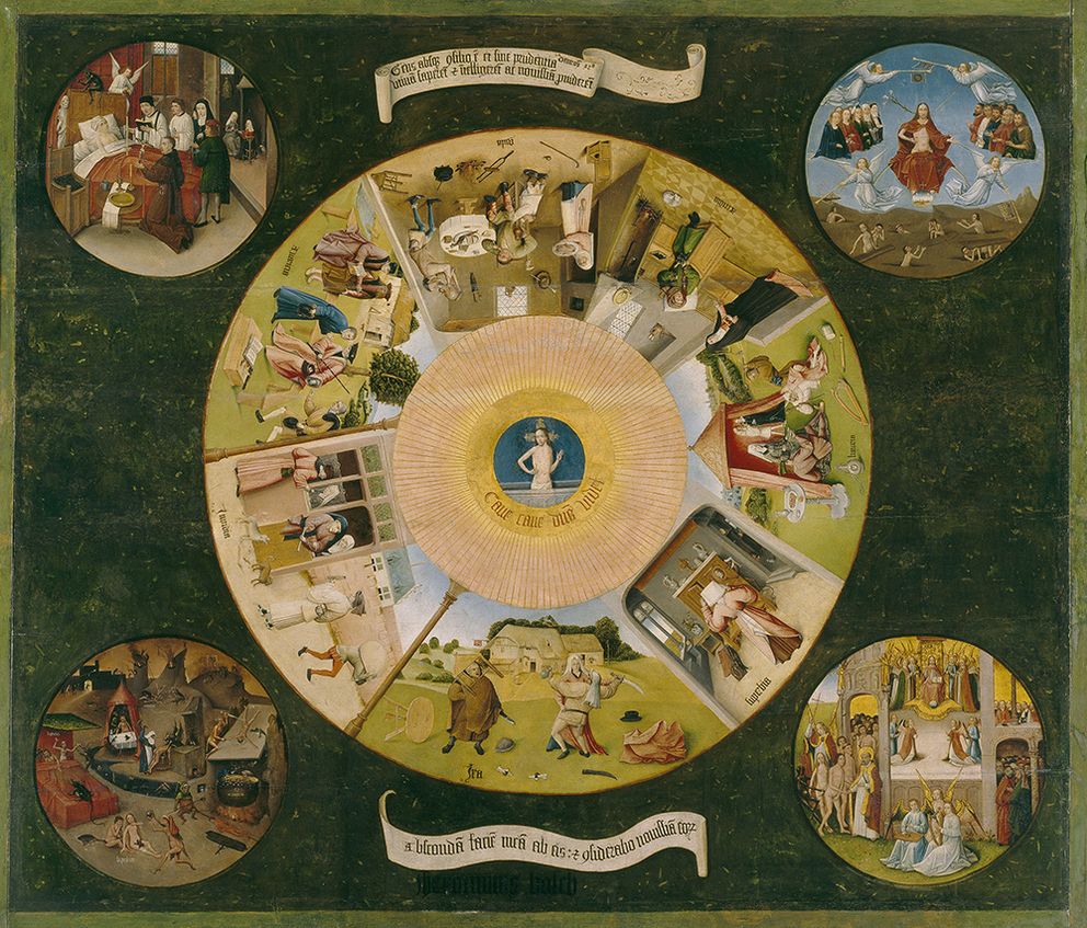 'La mesa de los pecados capitales', de El Bosco.