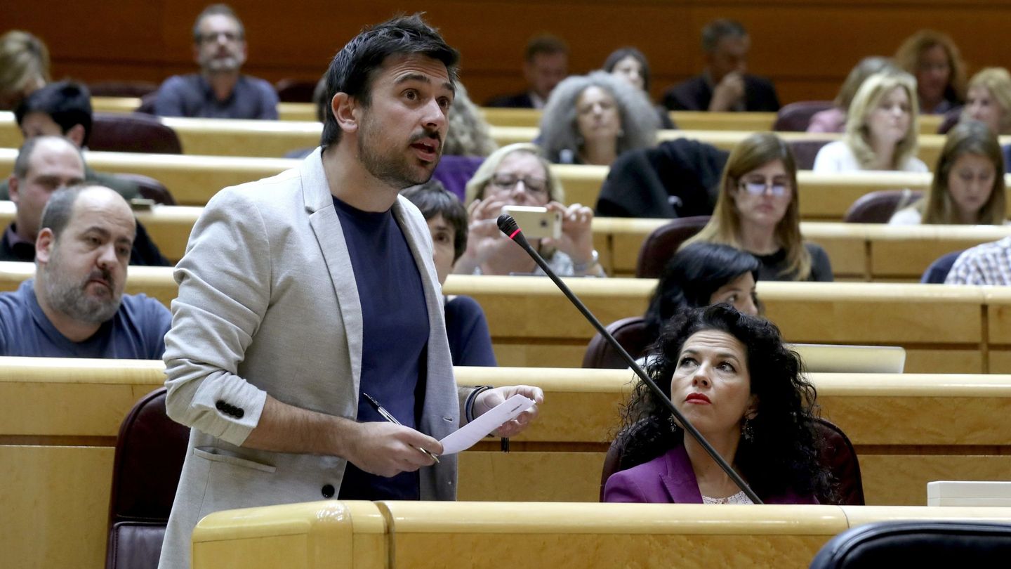 El portavoz de Podemos en el Senado, Ramón Espinar. (EFE)