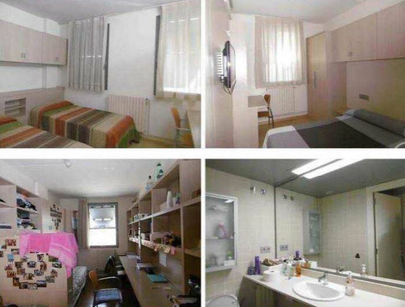 Imagen de las habitaciones del colegio mayor. 