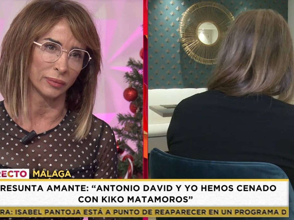 Foto: Patiño y la supuesta amante de Antonio David, en 'Socialité'. (Telecinco)