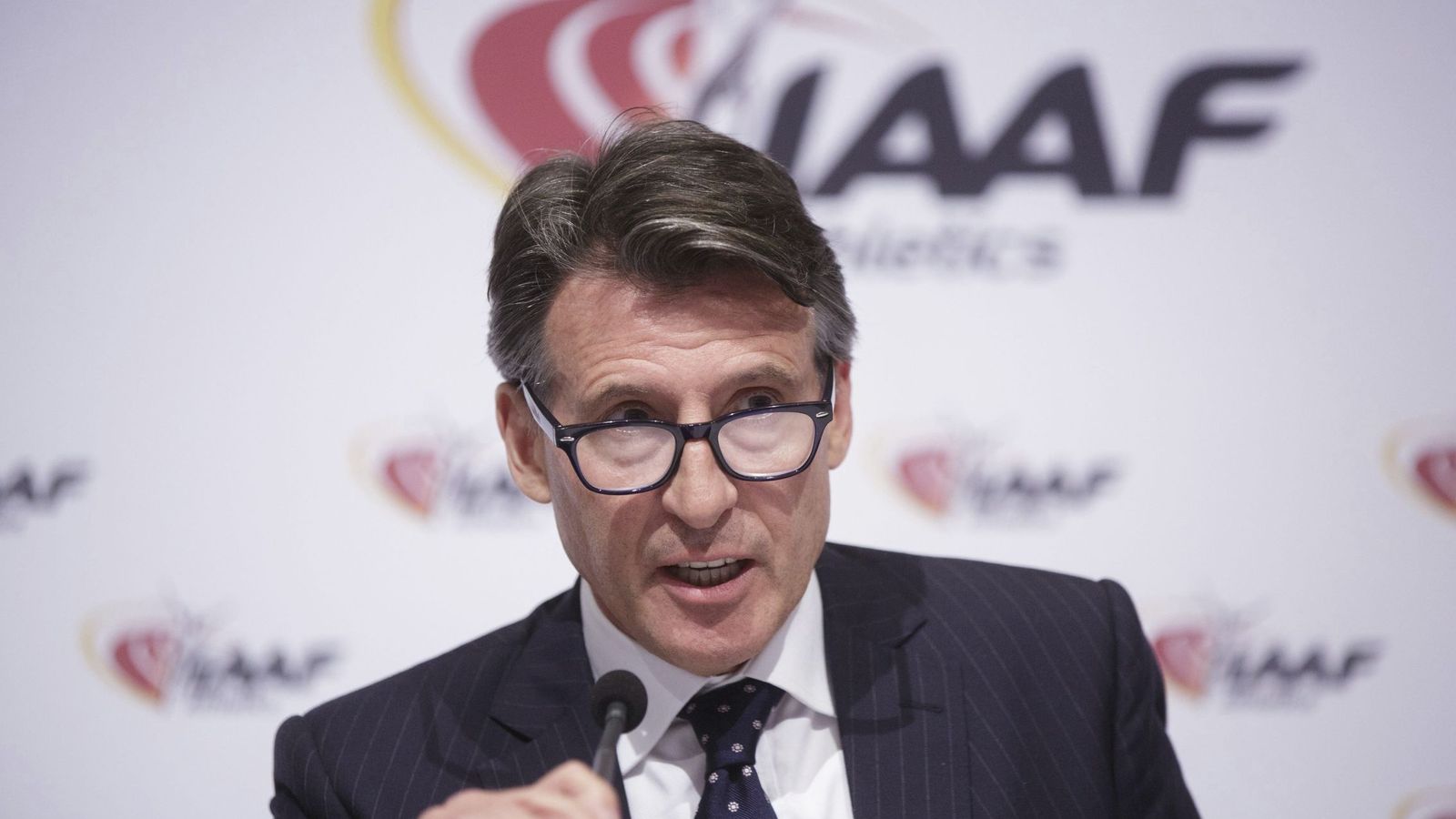 Foto: Sebastian Coe, presidente de la IAAF. 