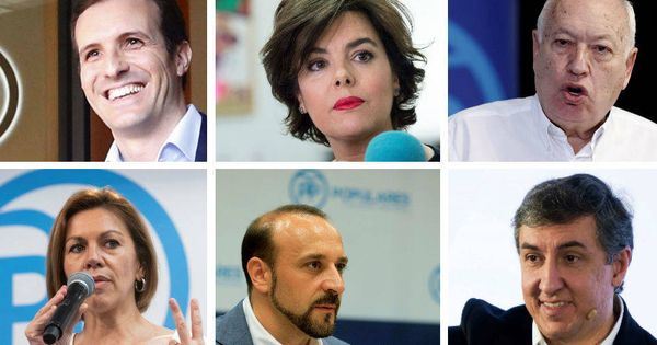 Foto: Los seis candidatos a liderar el Partido Popular (PP) tras la salida de Mariano Rajoy 