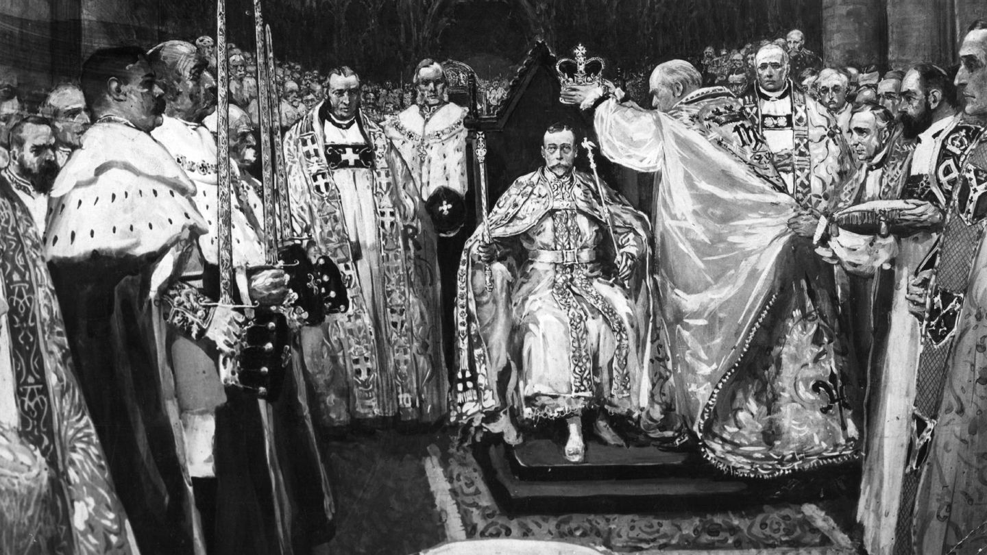 La coronación de Jorge V. (Getty)