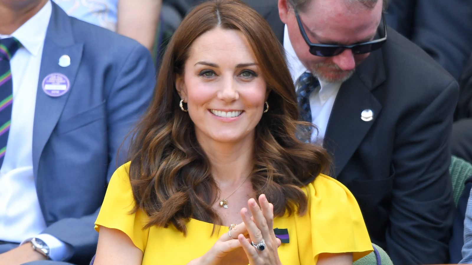 Foto: La duquesa de Cambridge, Kate Middleton, en Wimbledon. (Getty)