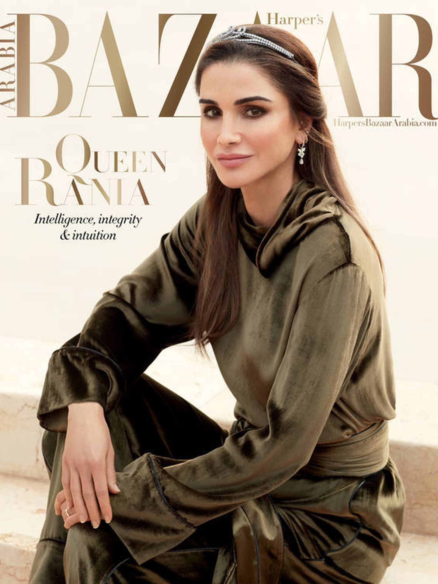 Rania en la portada de 'Harper's Bazaar'.