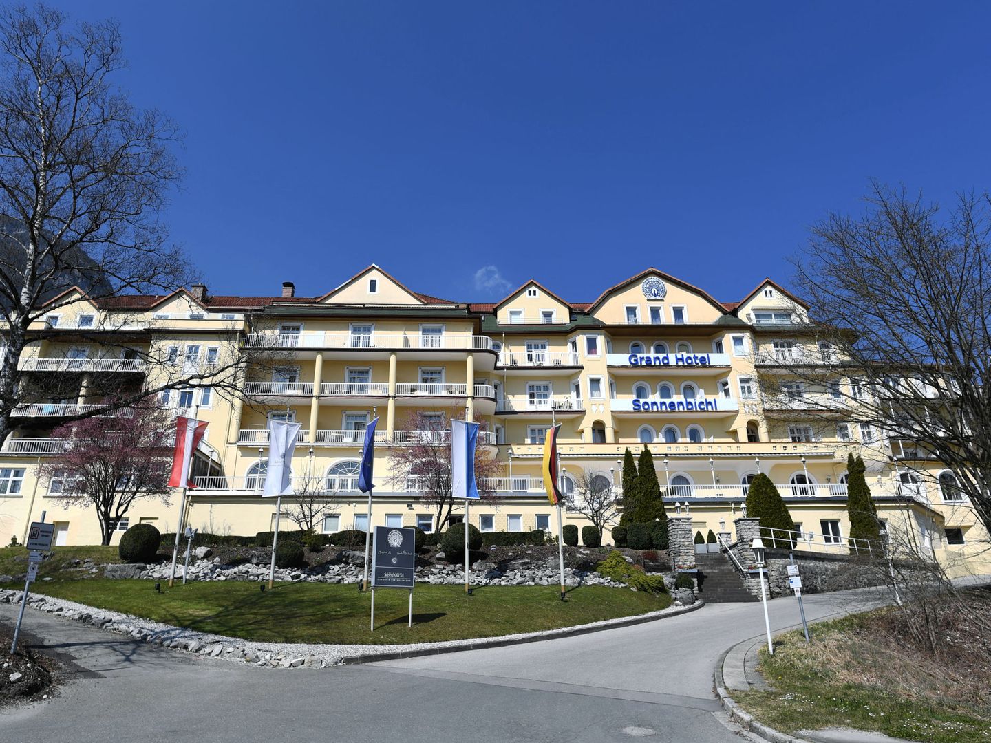 Grand Hotel Sonnenbichl, donde está hospedándose. (Reuters)