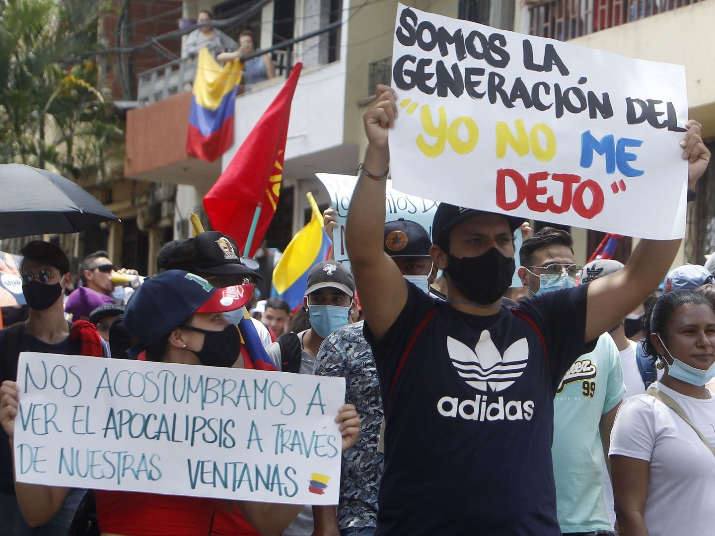 Manifestaciones en Medellín. (EFE)