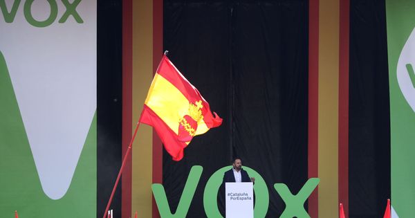 Foto: Abascal durante su discurso en el acto de este sábado. (Reuters)