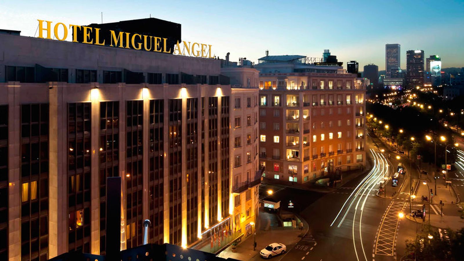 Foto: Panorámica del hotel Miguel Ángel sobre el Paseo de la Castellana