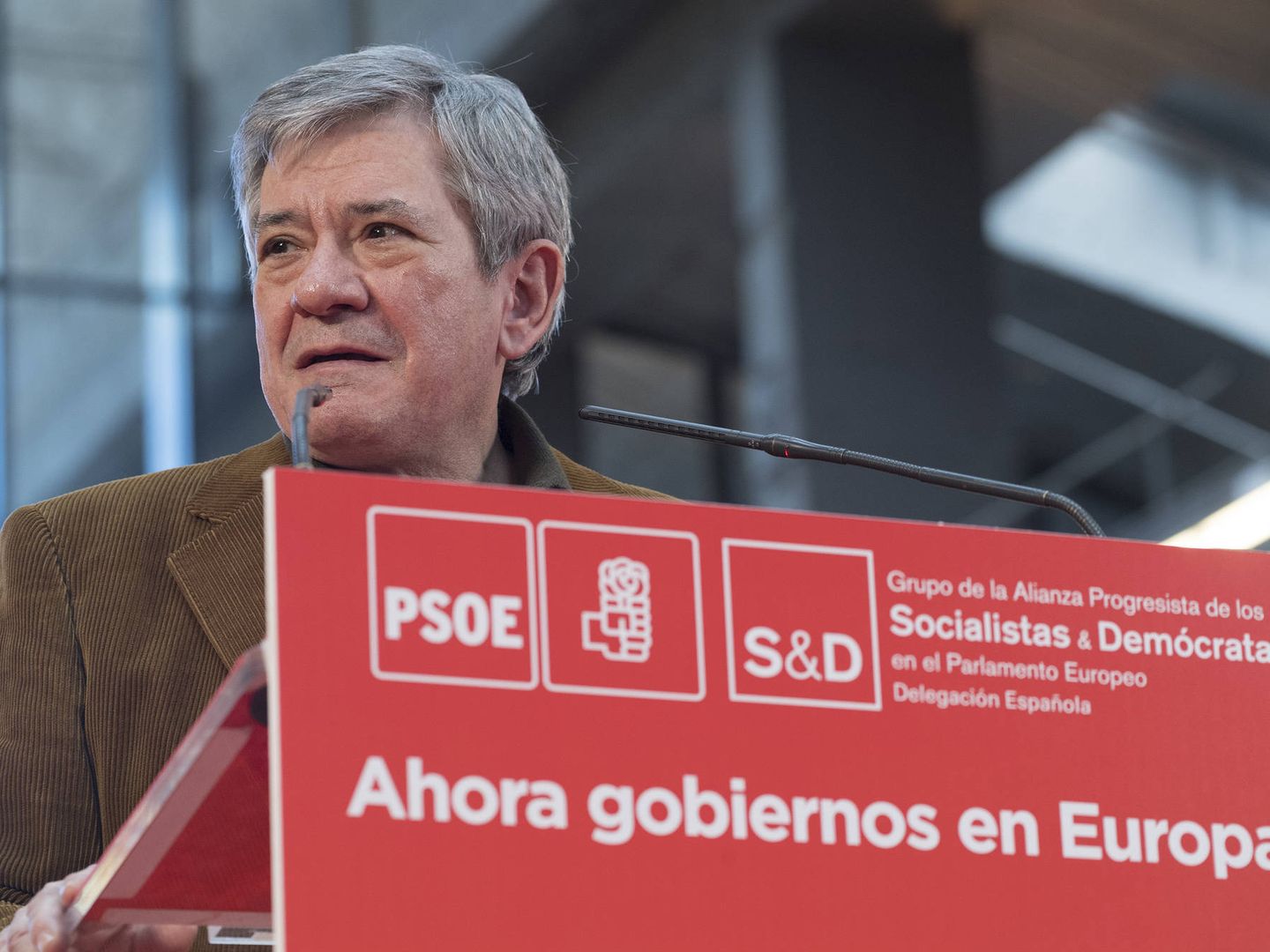 Enrique Barón, el pasado 18 de marzo, en la clausura de la escuela de gobierno del PSOE. (Borja Puig | PSOE)