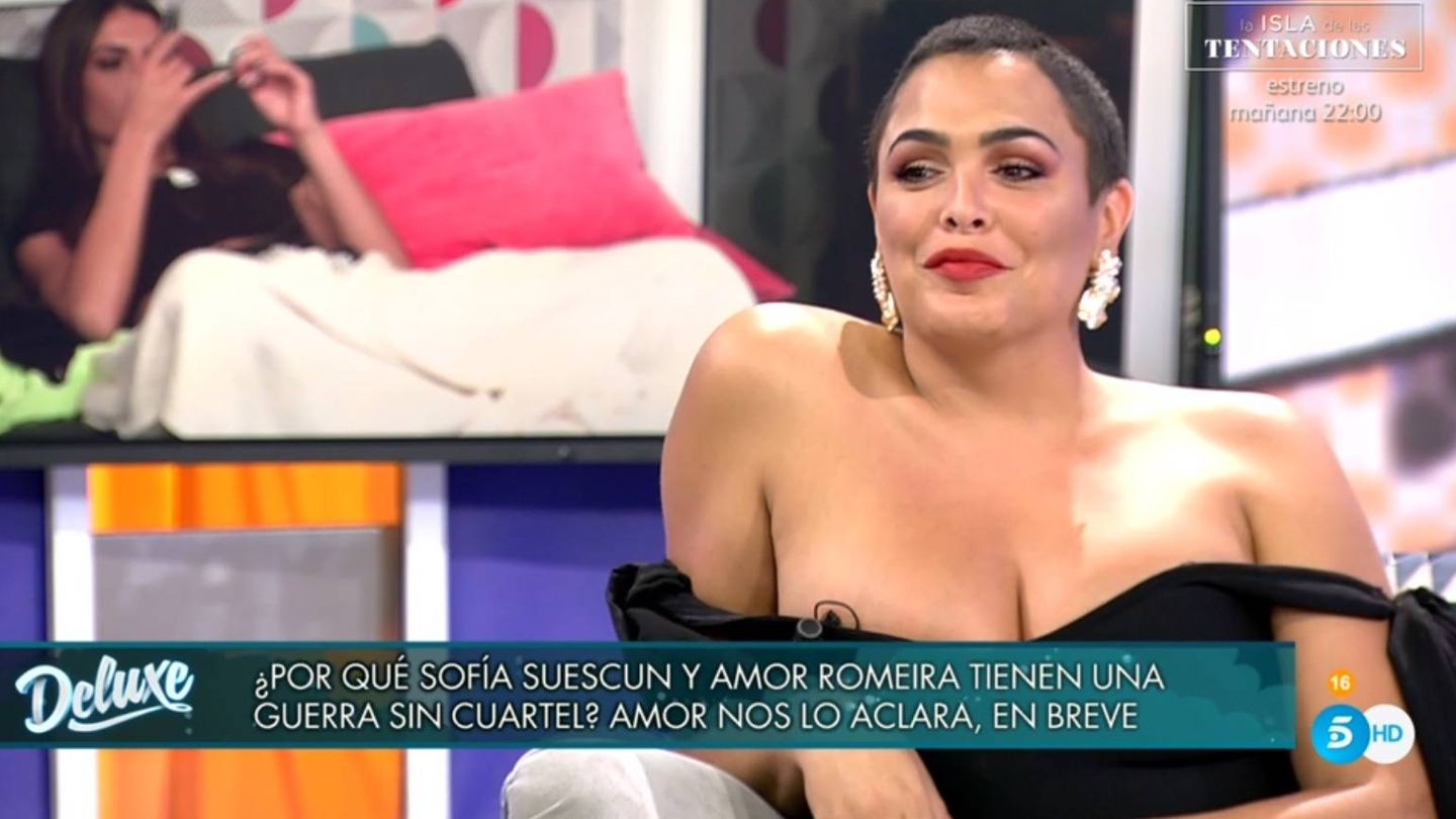 Amor Romeira, en 'Sábado Deluxe'. (Telecinco).