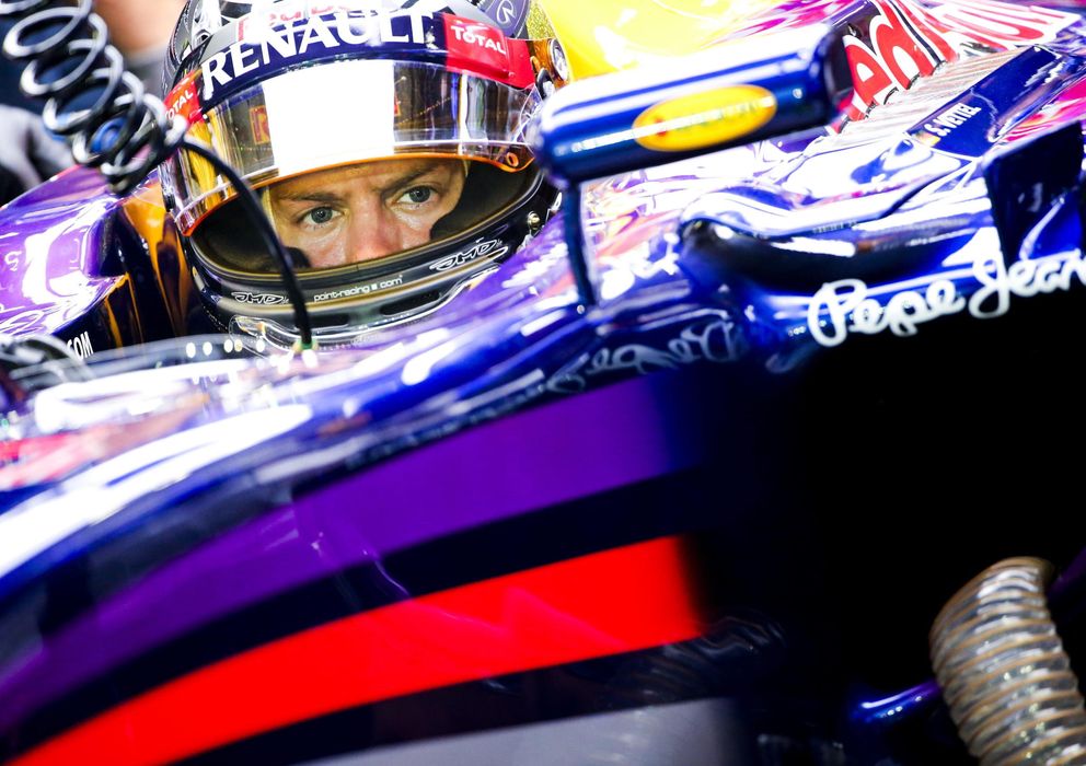 Foto: Sebastian Vettel montado en su RB10.
