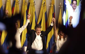 Los votos prestados a Santos ponen freno al uribismo en Colombia