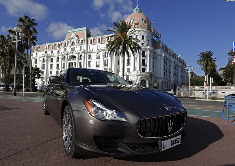 Foto: Un Maserati Quattroporte en una presentación internacional (Reuters)