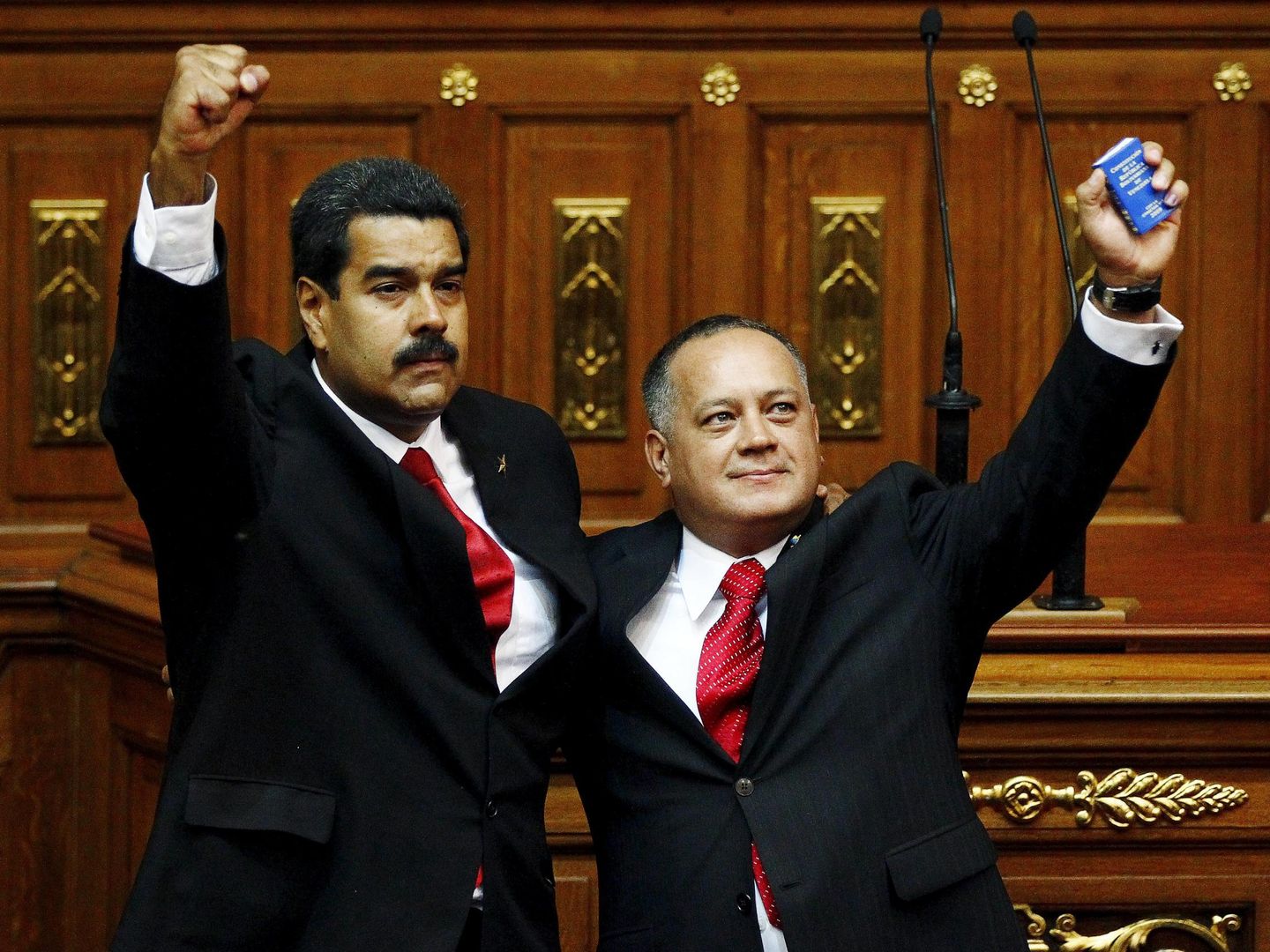 Nicolas Maduro y Diosdado Cabello (Reuters).