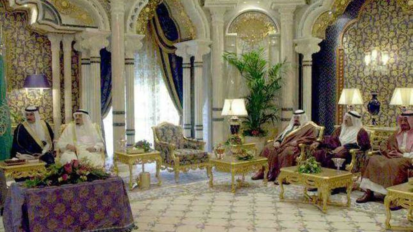 Interior del palacio de la familia real saudí en Marbella.