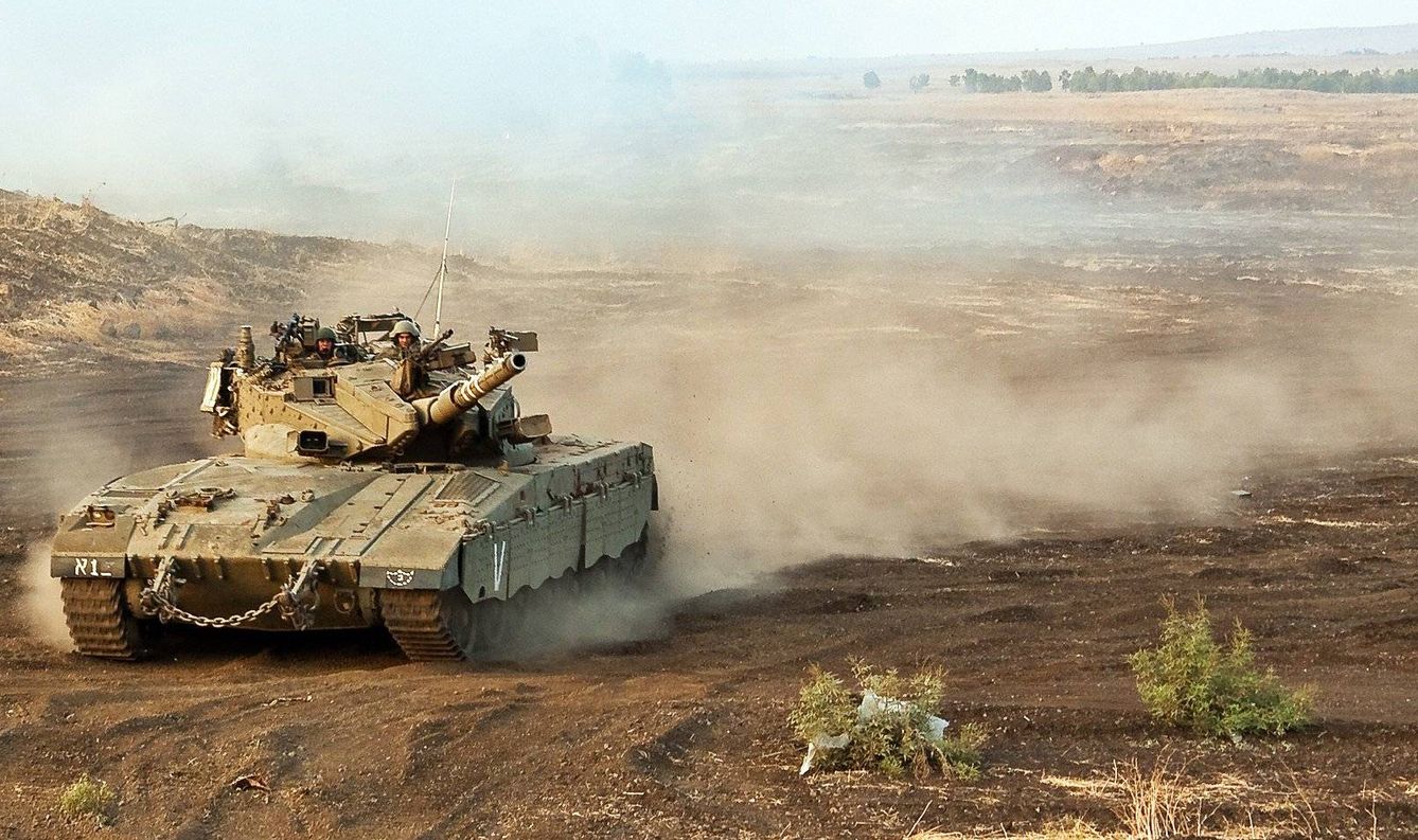 Un carro de combate Merkava IV israelí.