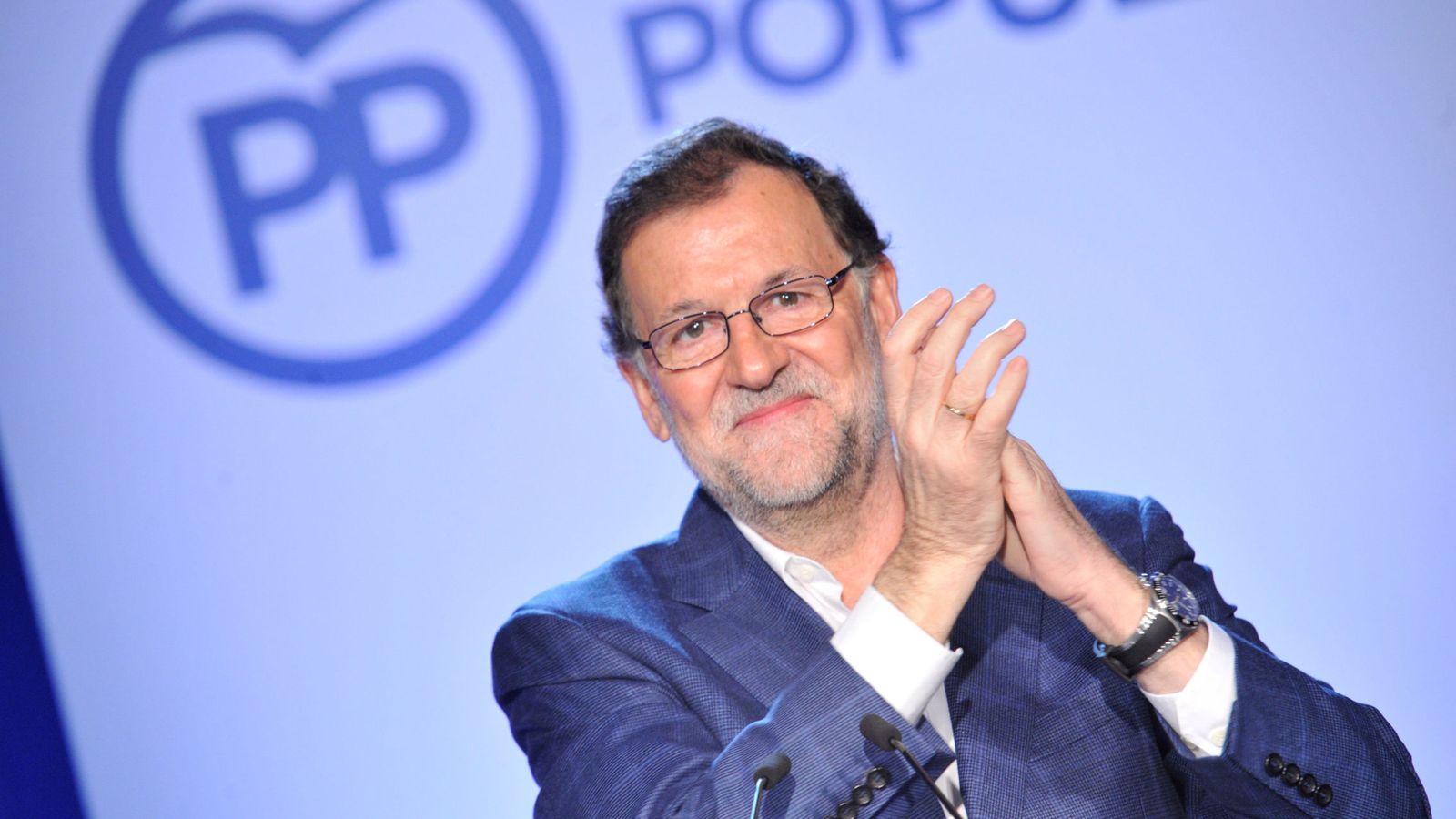 Foto: Mariano Rajoy en el acto de clausura de las NNGG celebrado en Toledo. (EFE)