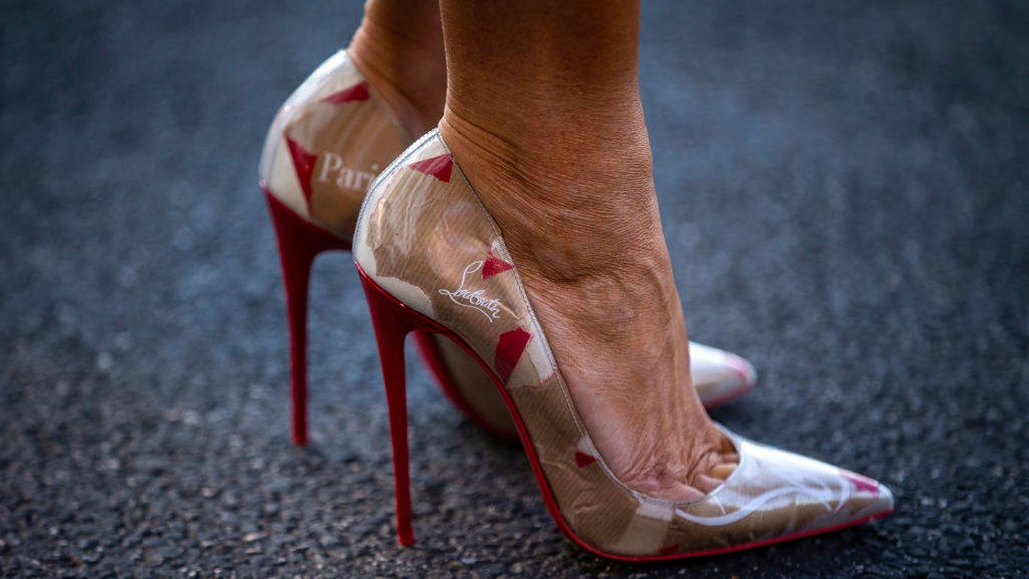 Detalle de los zapatos de Melania Trump. (Getty Images)
