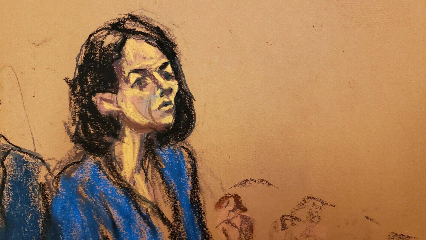Ghislaine Maxwell, durante su juicio. (Reuters/Jane Rosenberg)