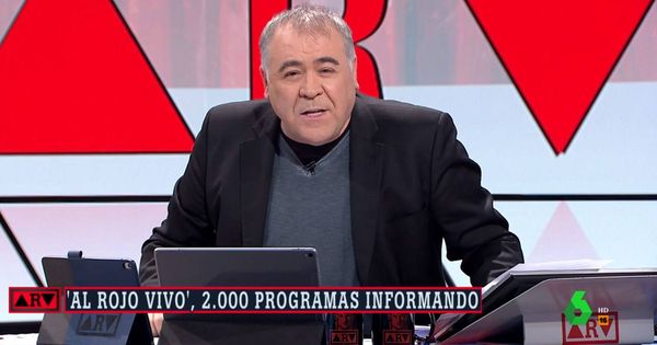Foto: Ferreras en 'Al rojo vivo'. (Atresmedia Televisión)