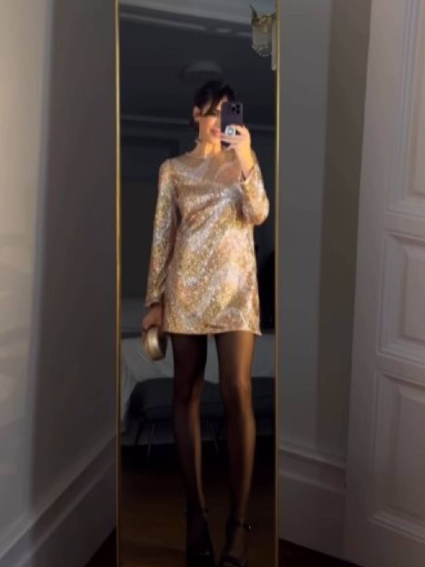 Rocío Osorno apuesta por las lentejuelas con este vestido de HyM. (Instagram/@rocioosorno)