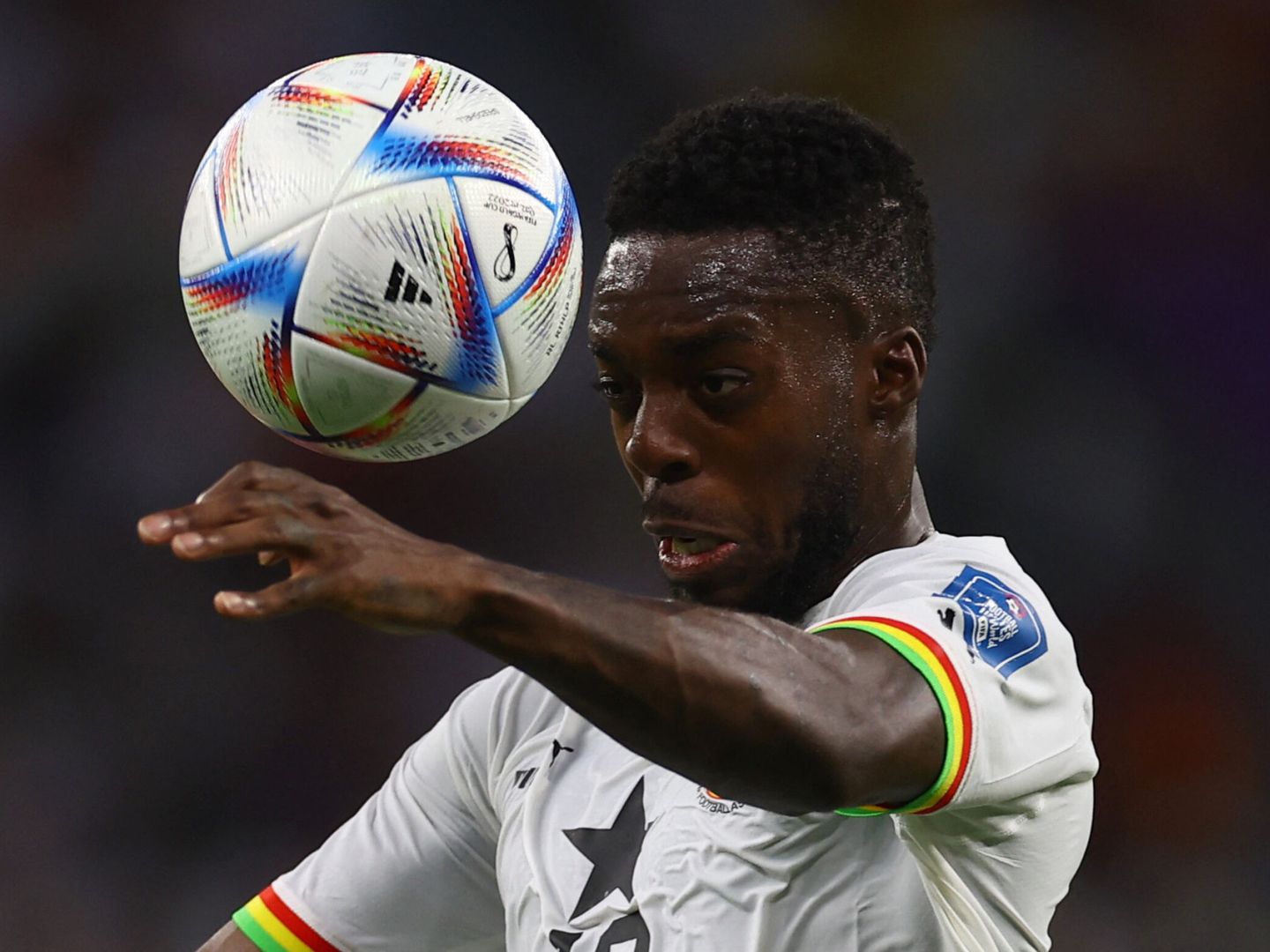 Iñaki Williams, durante un partido con la selección de Ghana. (REUTERS/Kai Pfaffenbach)