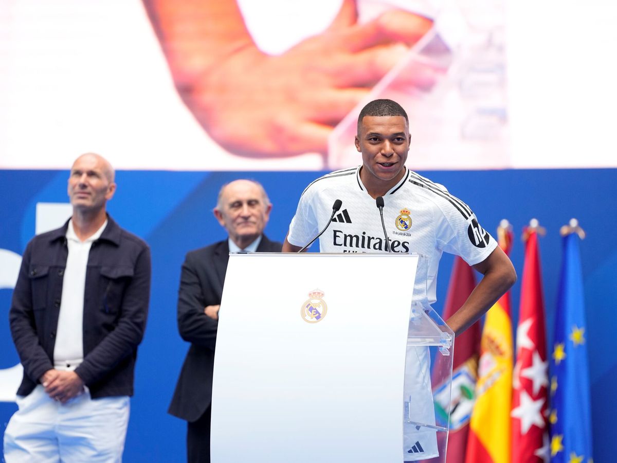 Foto: Así ha sido el discurso completo de Kylian Mbappé en su presentación con el Real Madrid (AFP7)