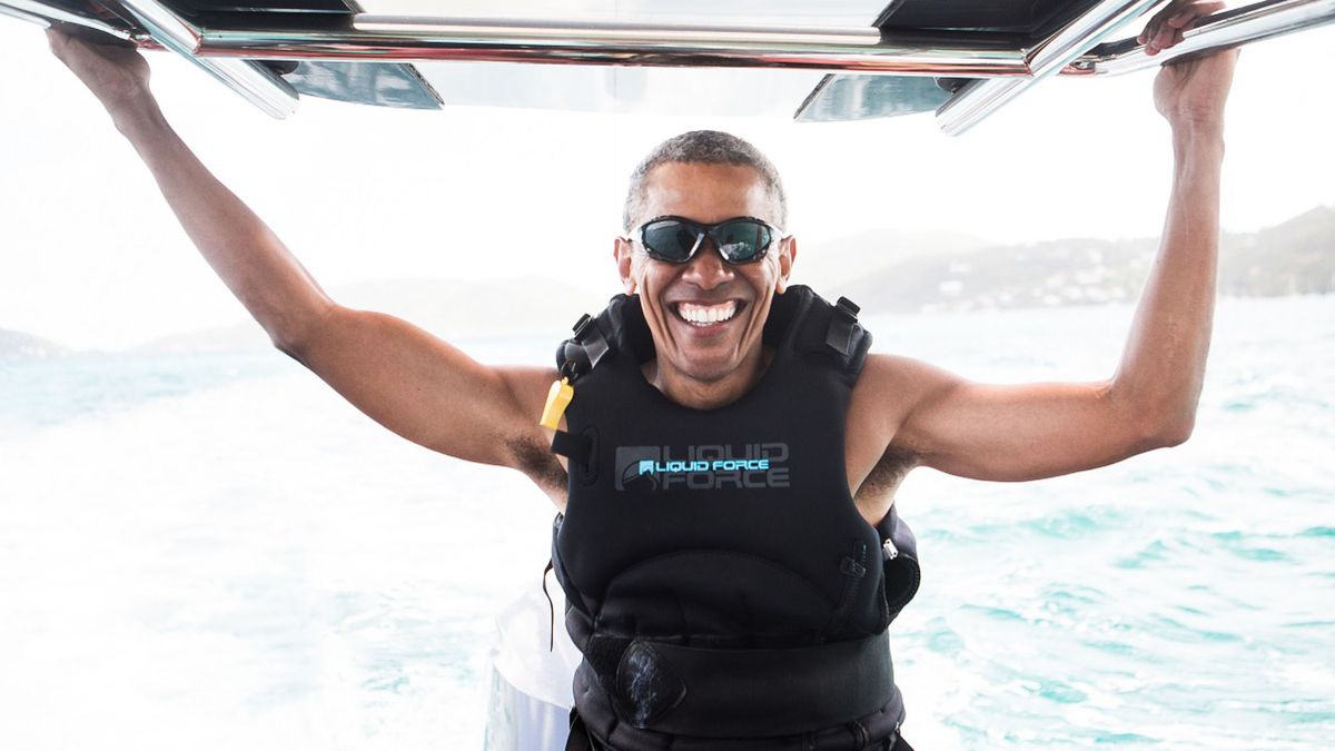 Las divertidas vacaciones de Barack Obama y el empresario Richard Branson
