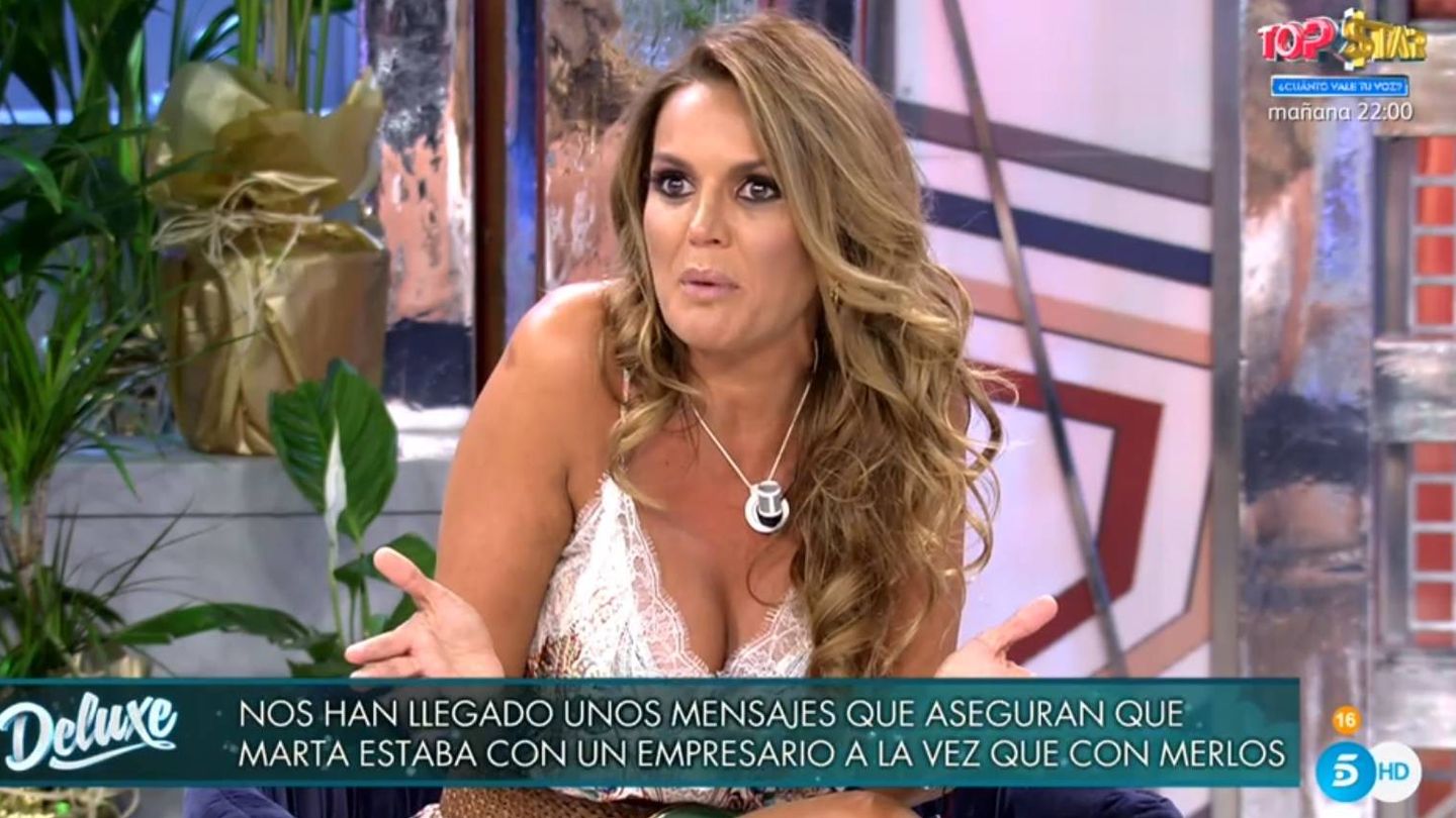 Marta López, en 'Viernes Deluxe'. (Telecinco).