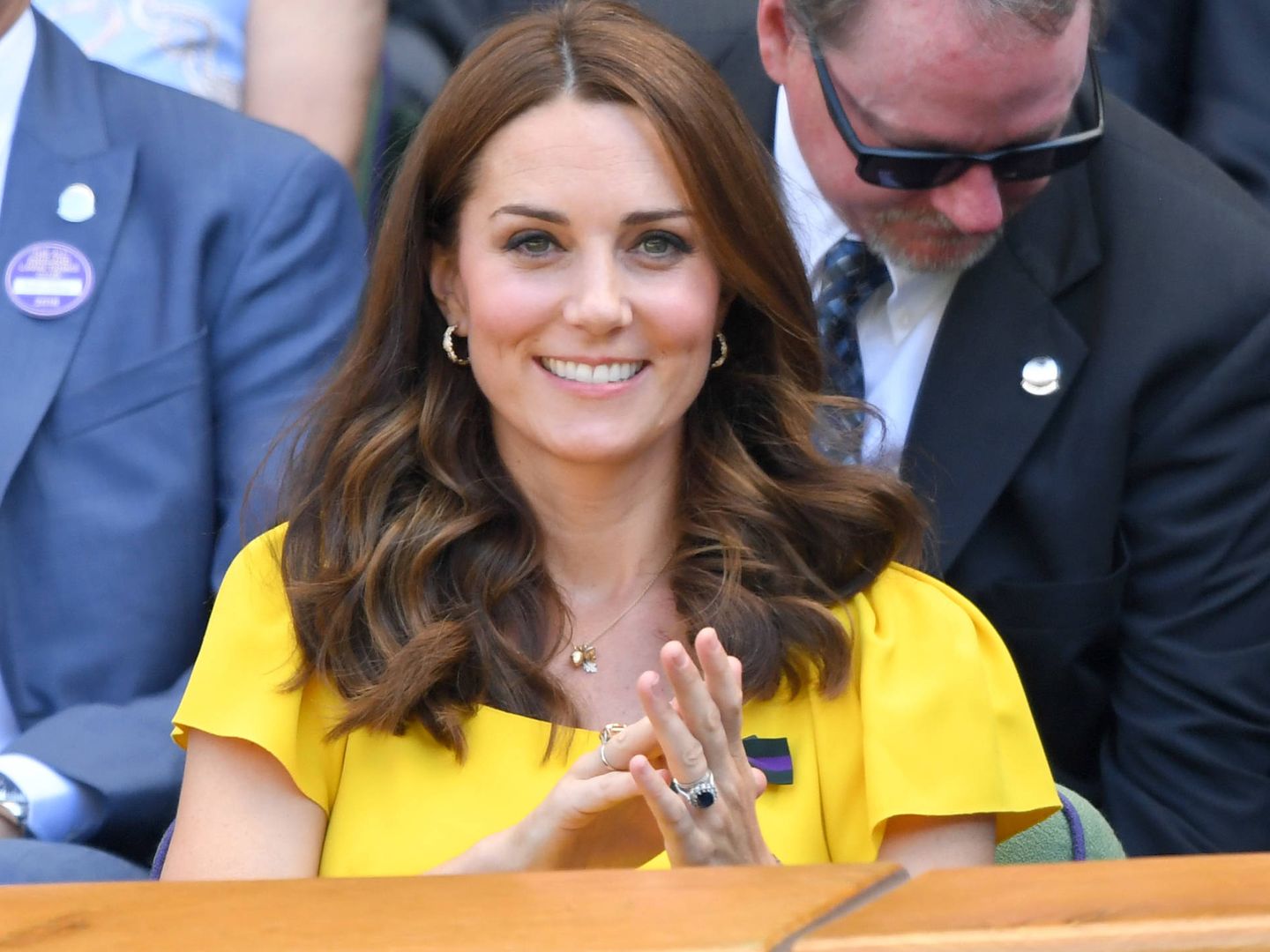 La duquesa de Cambridge, Kate Middleton, en Wimbledon. (Getty)