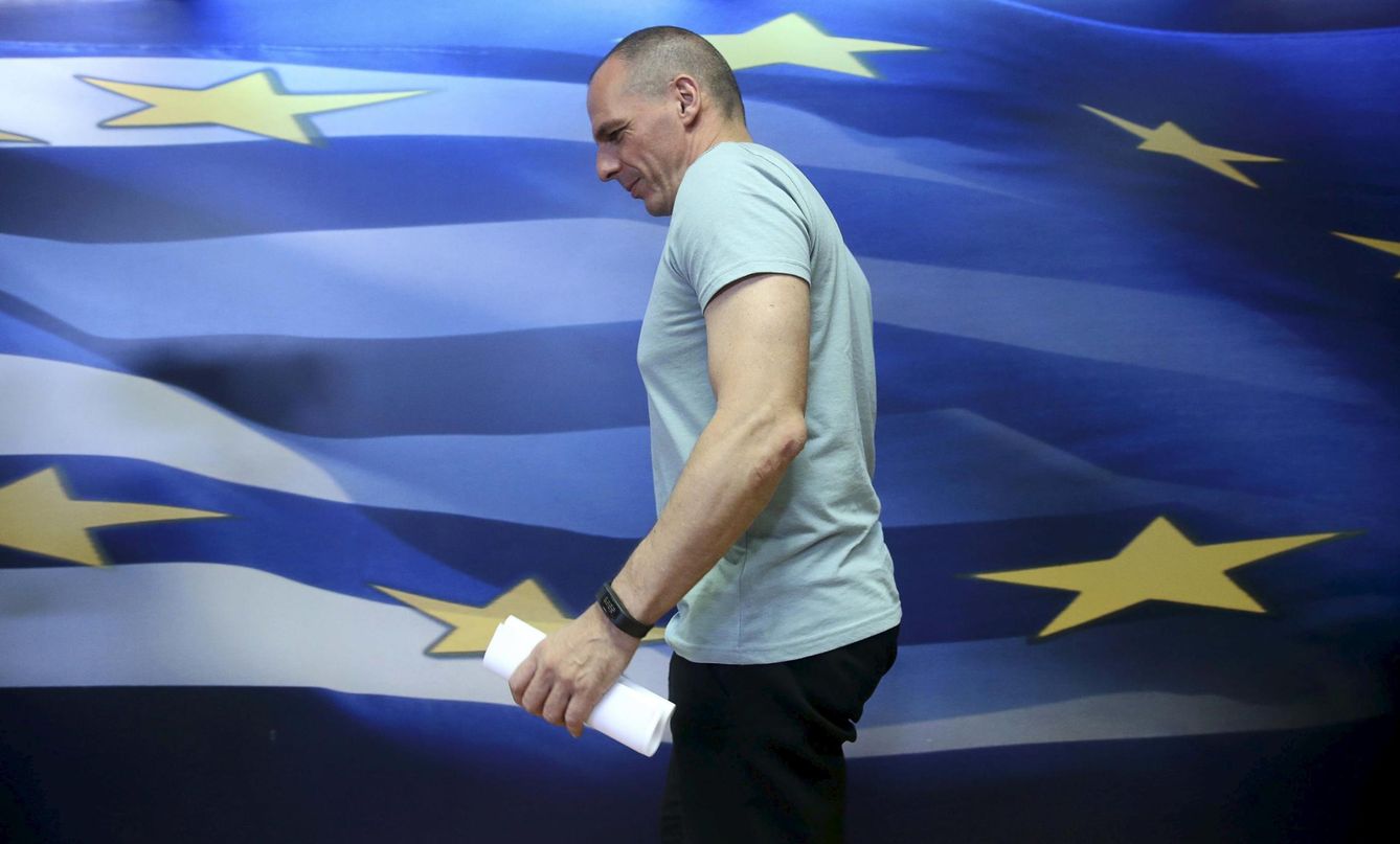 El exministro de Finanzas griego, Yanis Varufakis, momentos antes de una comparecencia en Atenas (Reuters).