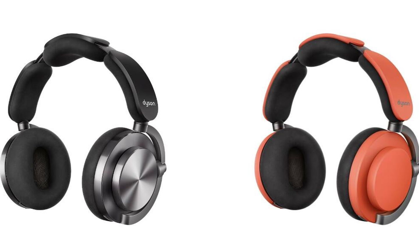 Dos ejemplos de cómo se pueden personalizar estos auriculares Dyson (Dyson)