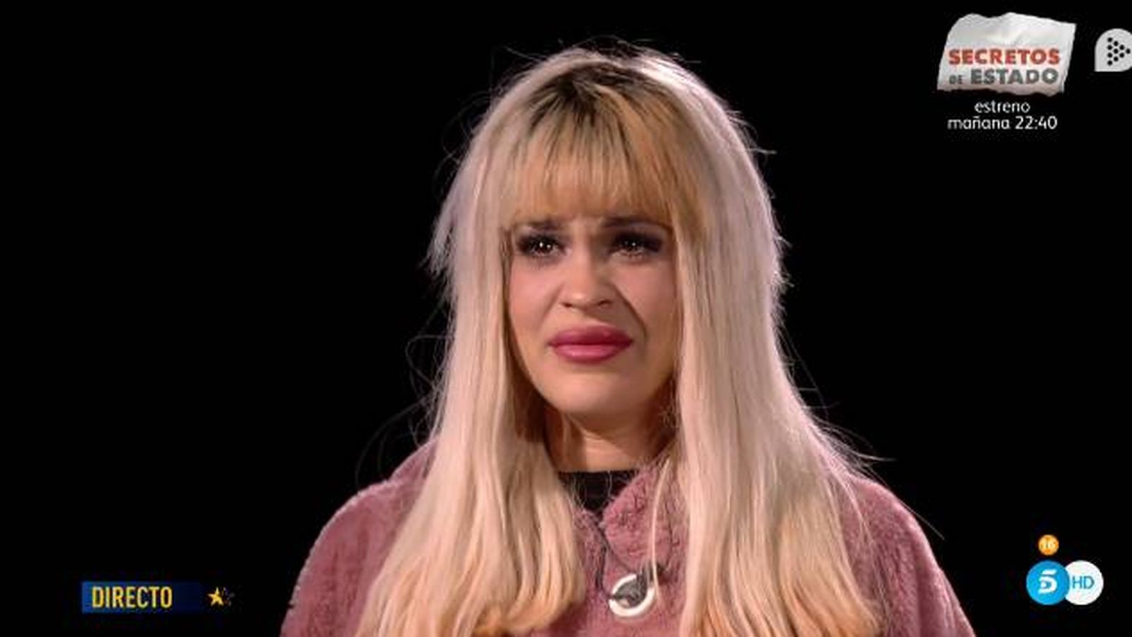 Foto: Las lágrimas de Ylenia repasando su vida en 'GH Dúo'. (Telecinco)