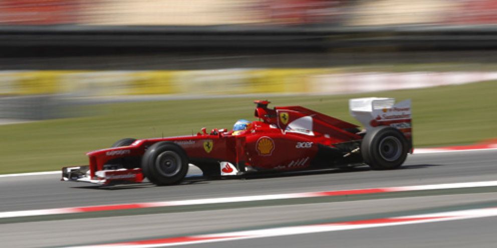 Foto: Button marca el mejor tiempo del día con Ferrari a un segundo